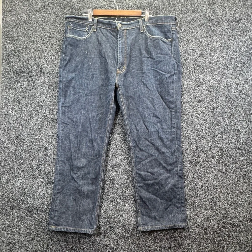 Levis 541 Athletic Taper Jeans Mens‎ 42x30 Dark Wash Indigo Blue Denim